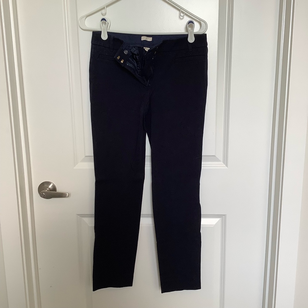j crew navy slim fit chino pants